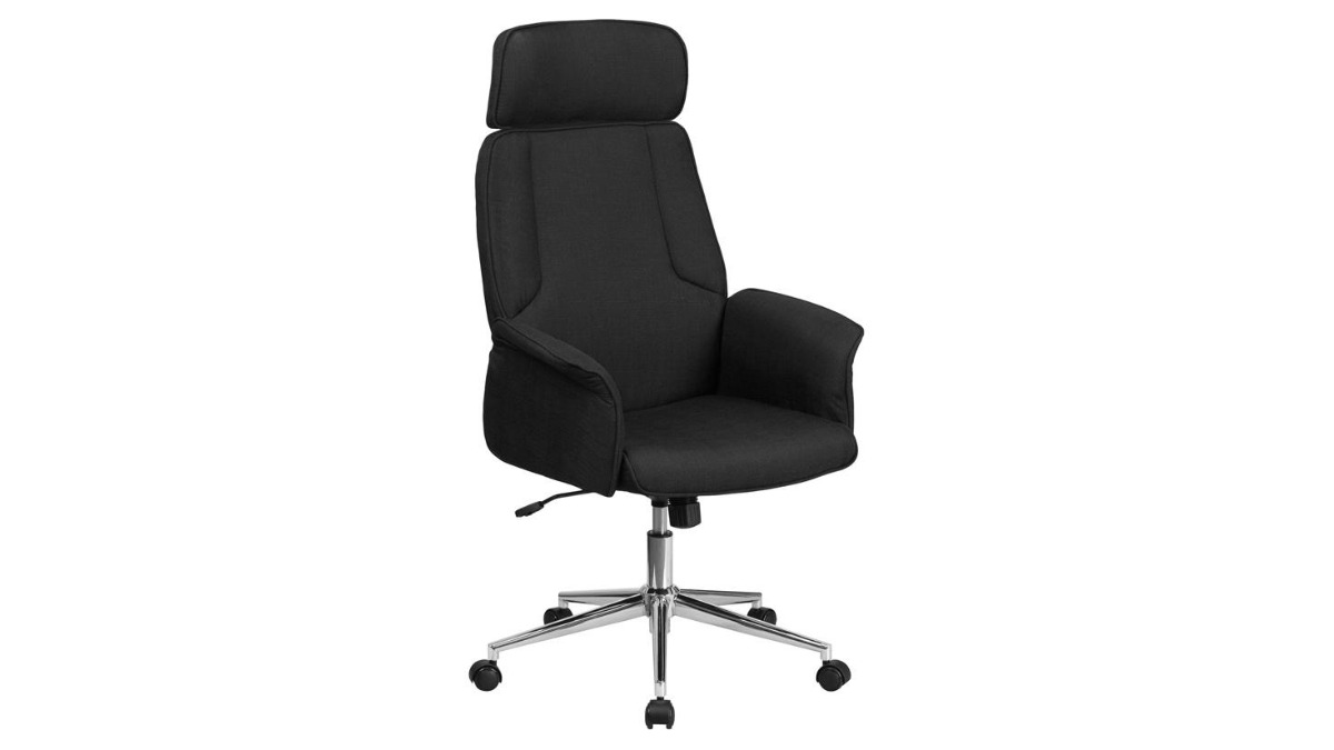 High Back Executive Office Chair Fully Upholstered Arms