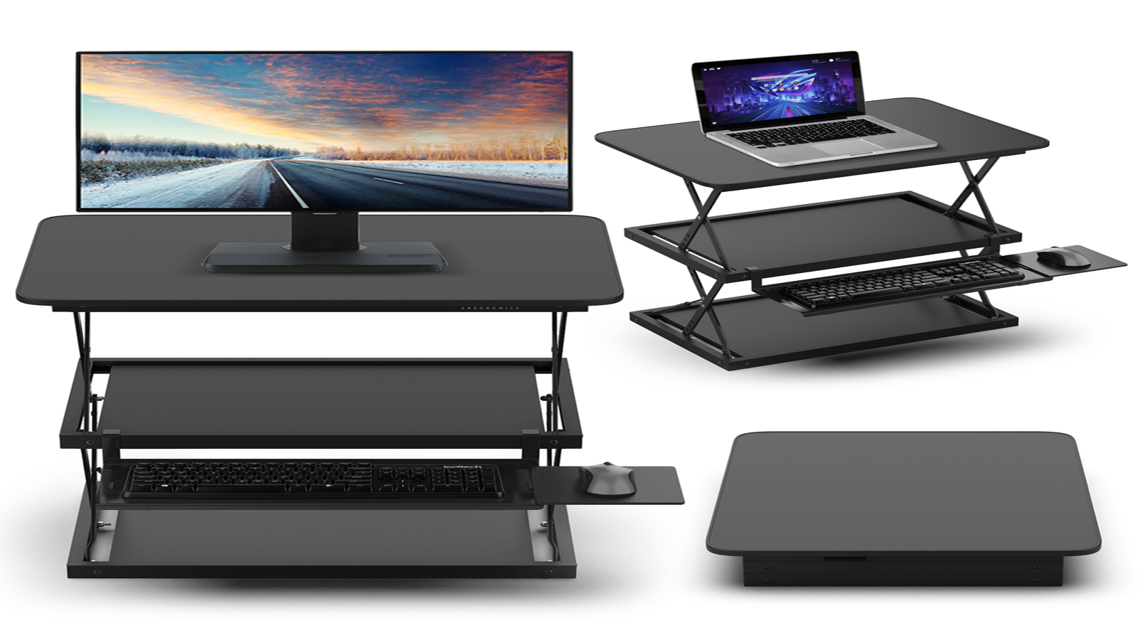 CHANGEdesk Adjustable Standing Desk Converter - Tall Standing Desk