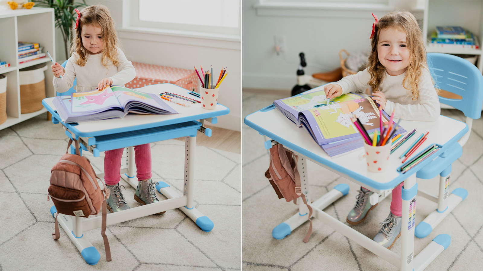 Mount-It! Kids Desk and Chair Set for Ages 3-10