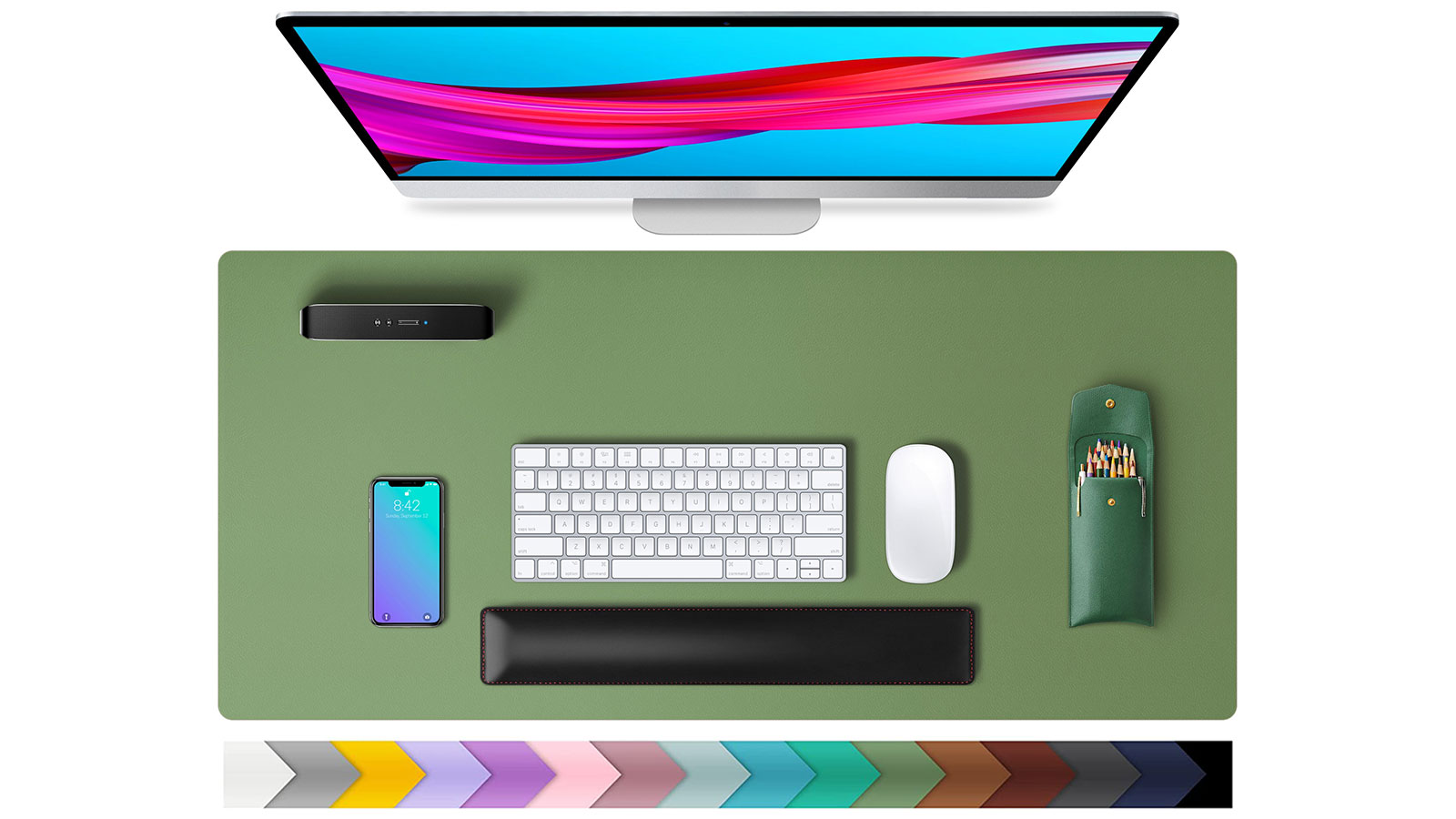 Aothia Leather Desk Pad&Blotter