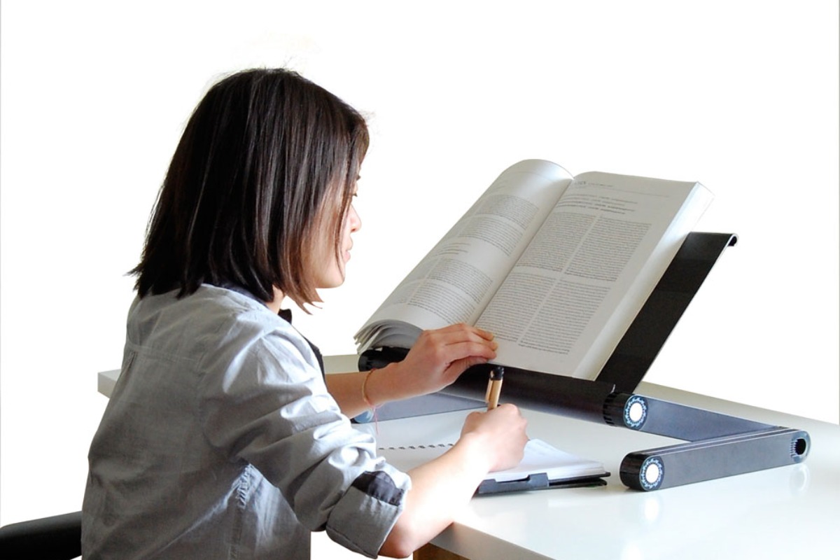 WorkEZ Executive Laptop Stand, Adjustable Height To 24"