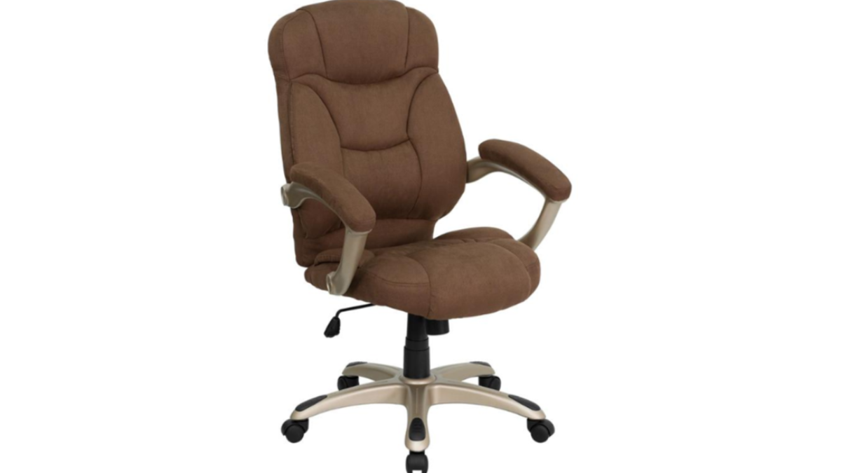 Contemporary Executive Swivel Ergonomic Office Chair with Arms
