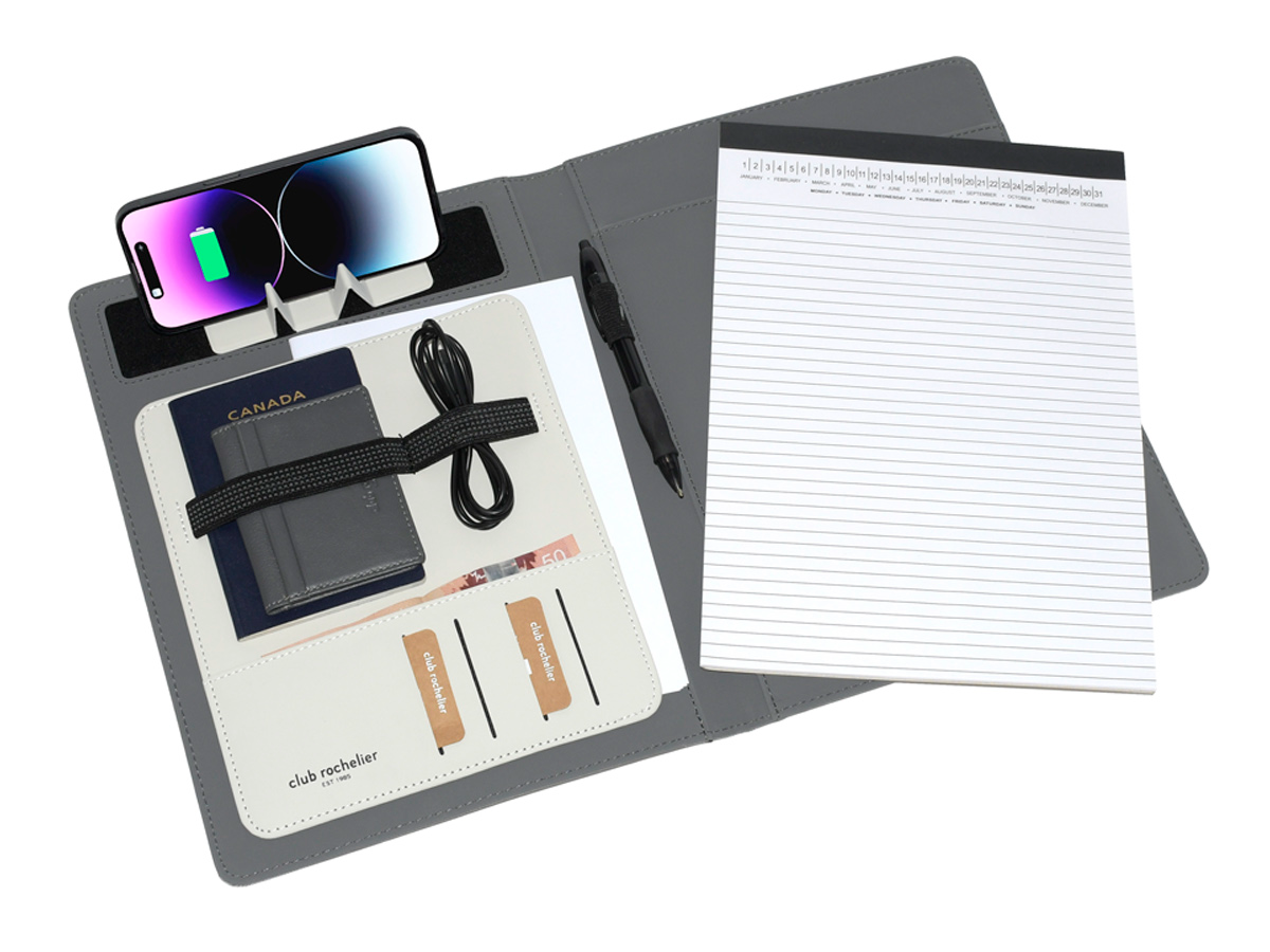Club Rochelier Wireless Charging Padfolio