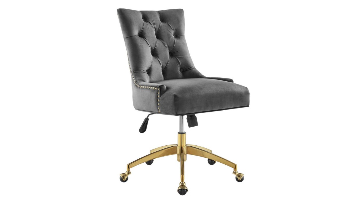 Regent Tufted Performance Velvet Office Chair