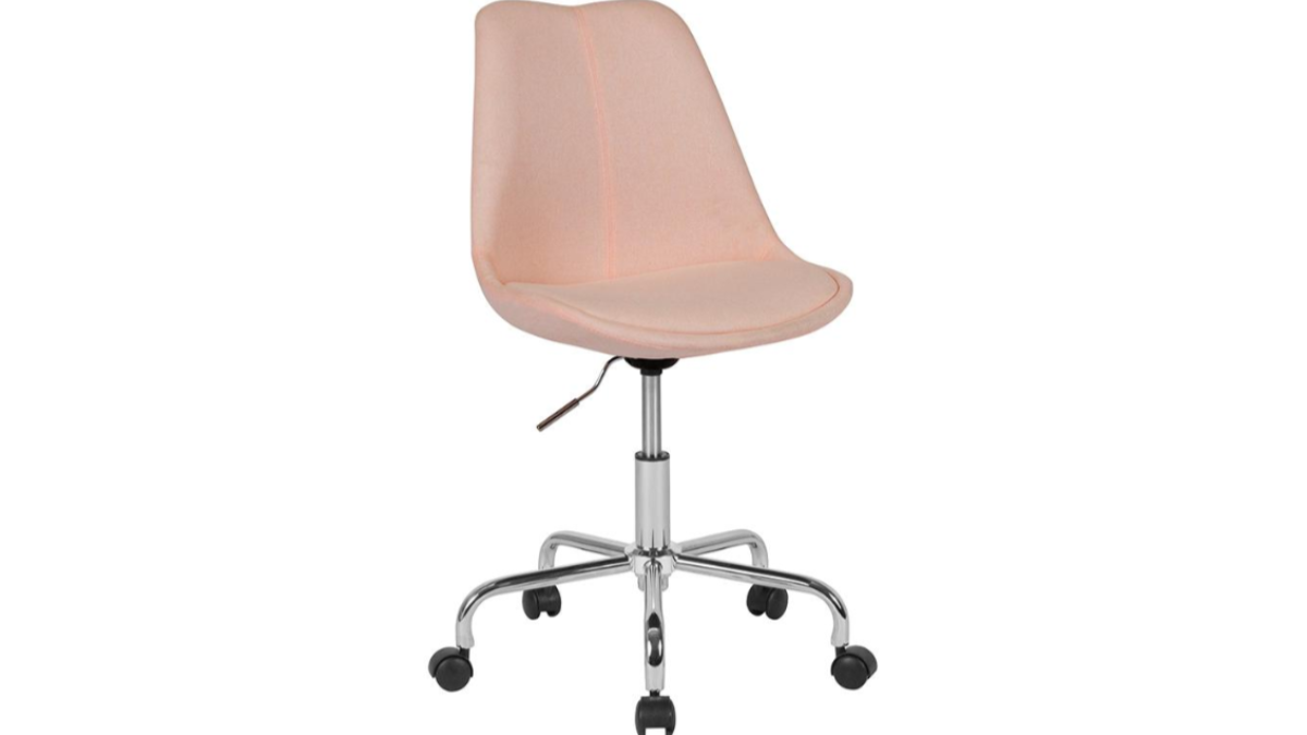 Mid-Back Task Office Chair with Pneumatic Lift and Chrome Base