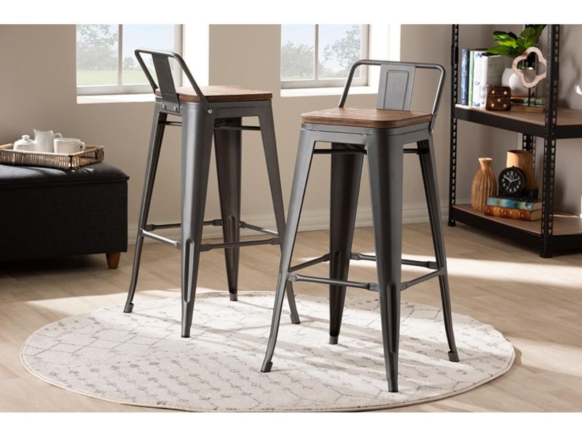 Stackable Bar Stool Set of 4