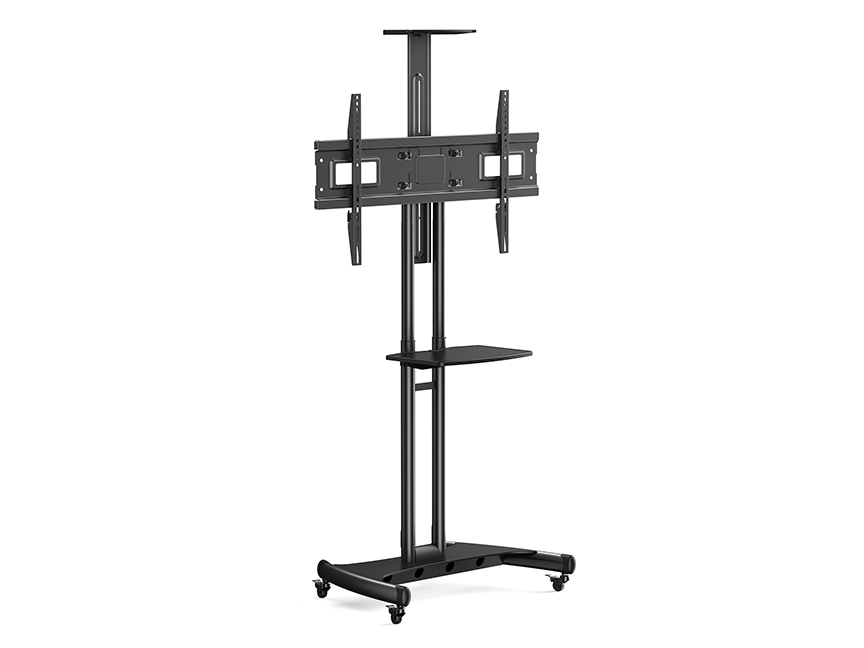Cart for TVs 40" to 75" with Height Adjust, Shelf and Camera Shelf