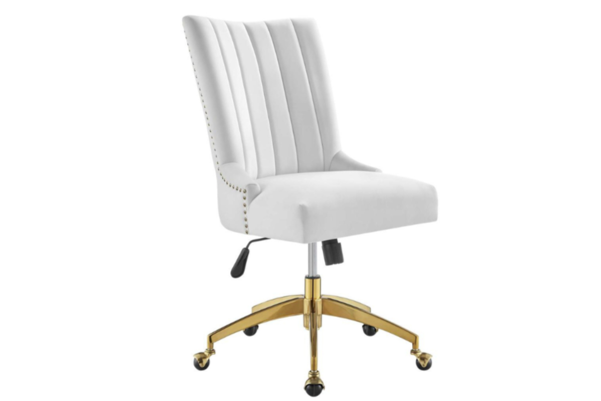 Empower Channel Tufted Performance Velvet Office Chair