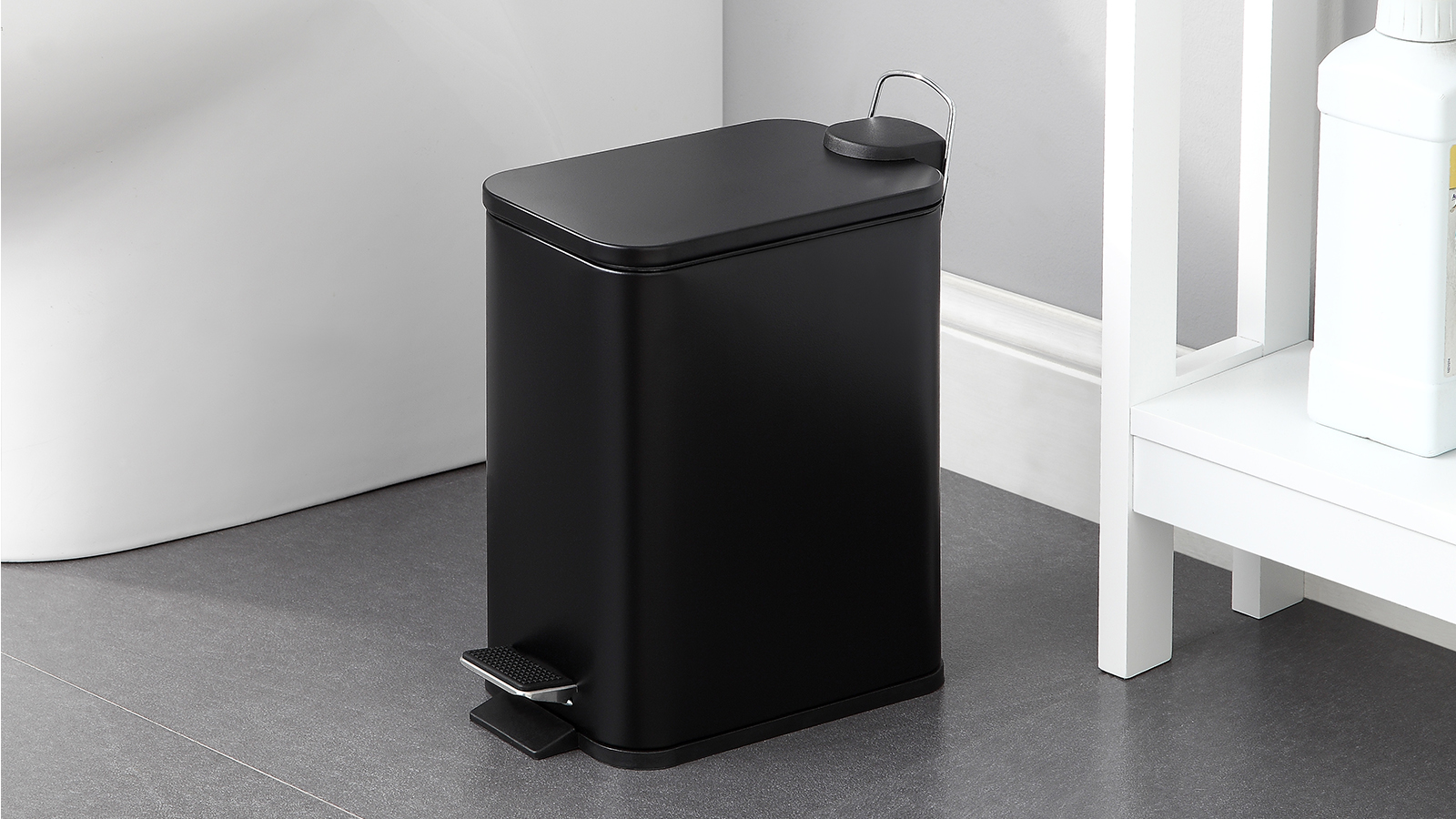 5 Liter / 1.32 Gallon Trash Can with Plastic Inner Buckets