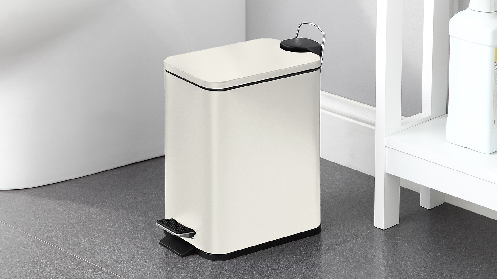 5 Liter / 1.32 Gallon Trash Can with Plastic Inner Buckets